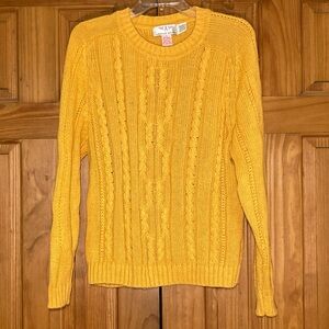 Vintage 80s American Weekend Sweater Gold Size M Medium
